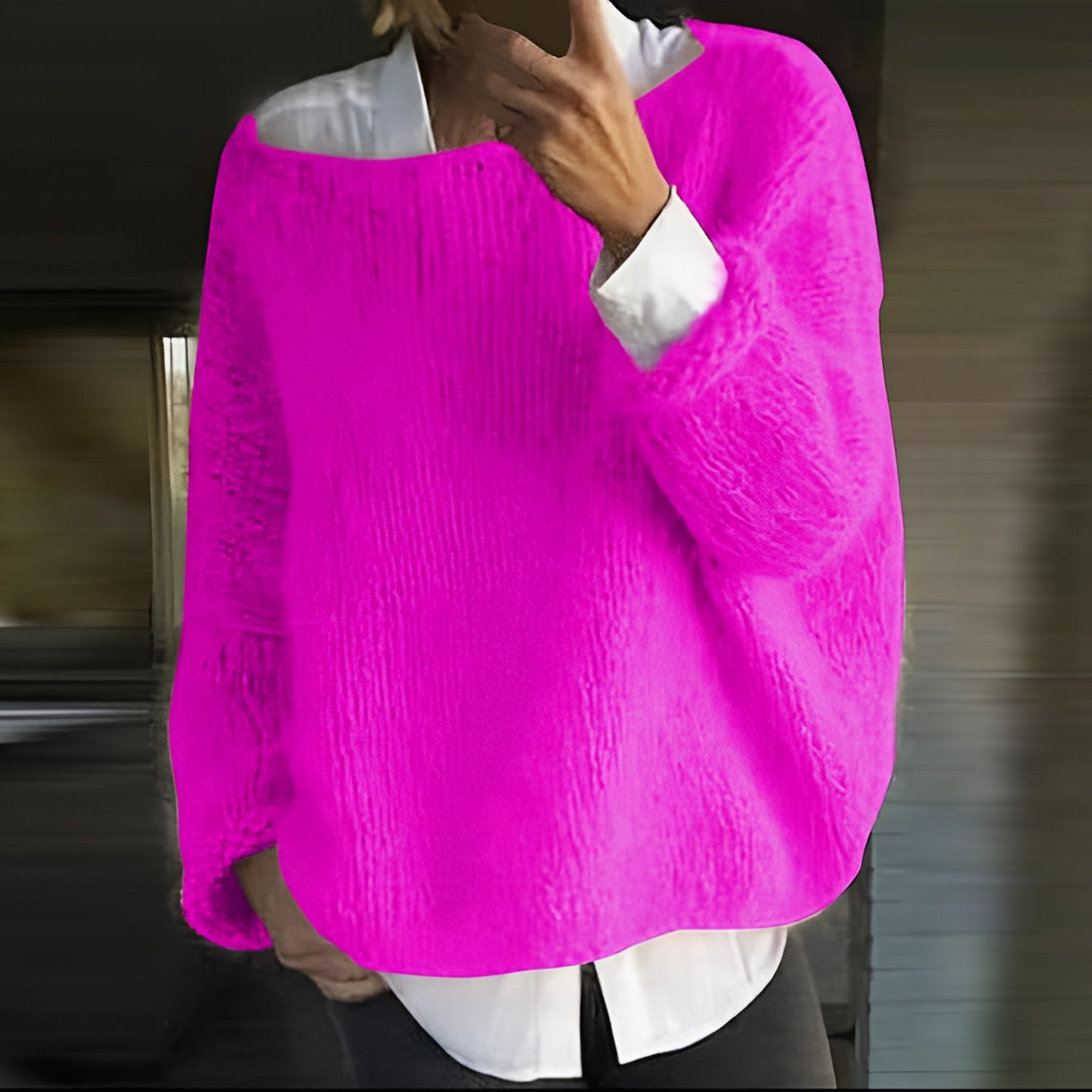 Women's Oversize Knit Soft Cozy Sweater 13