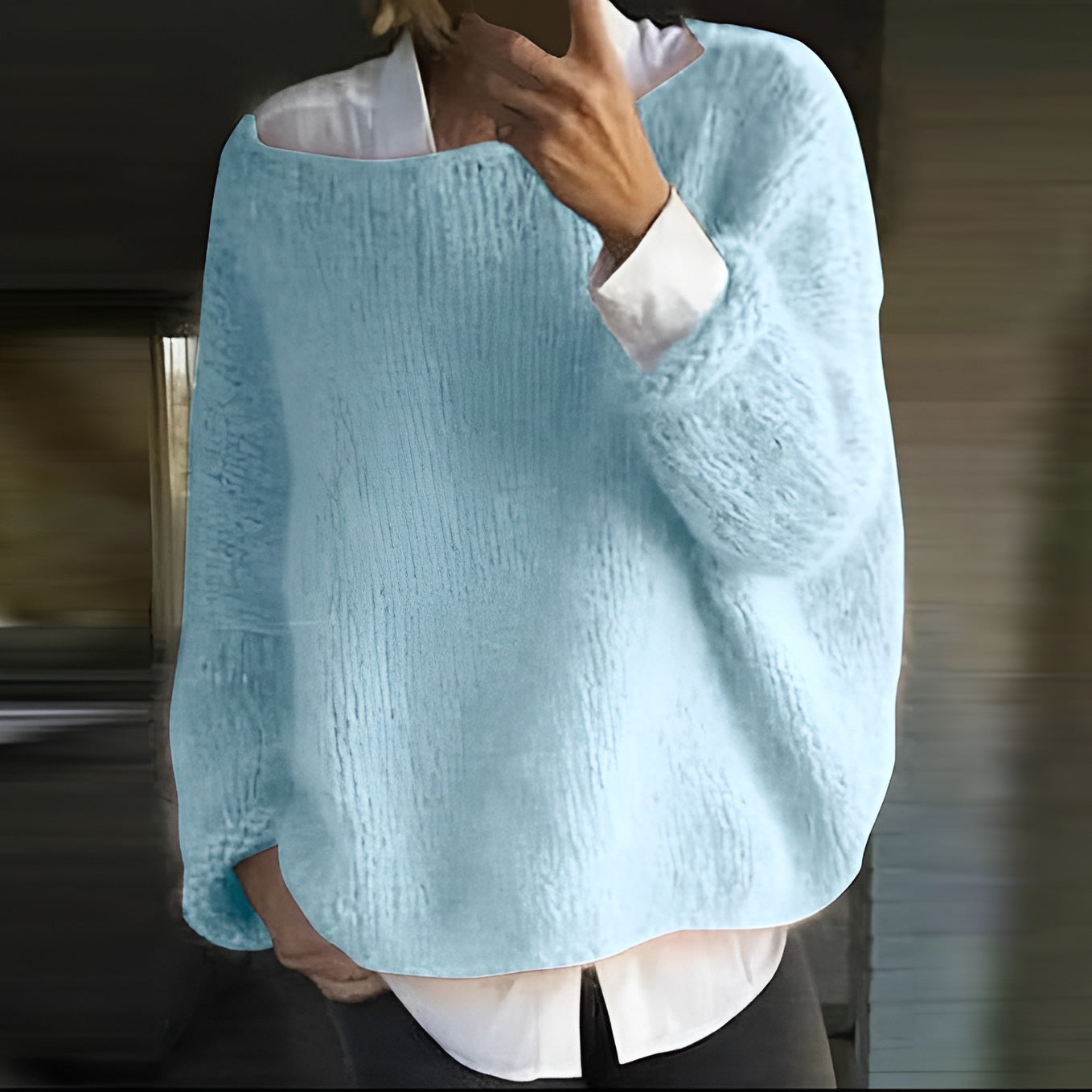 Women's Oversize Knit Soft Cozy Sweater 7