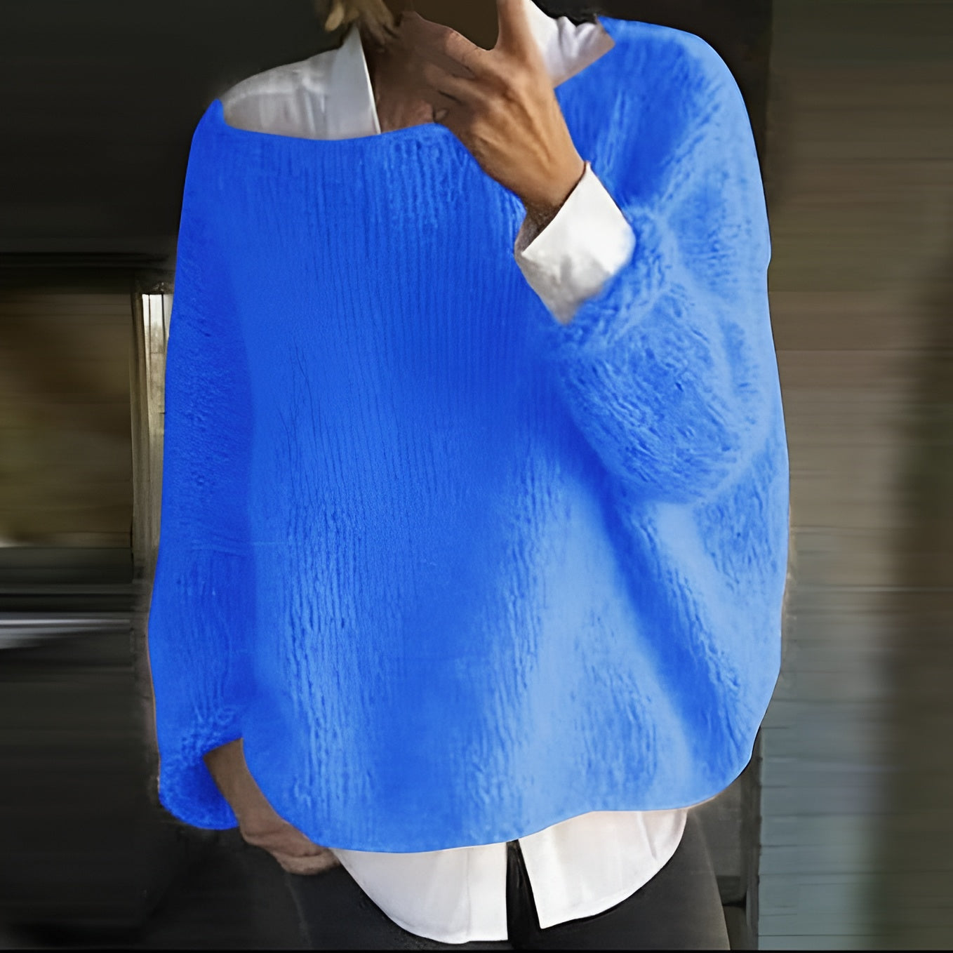 Women's Oversize Knit Soft Cozy Sweater 9