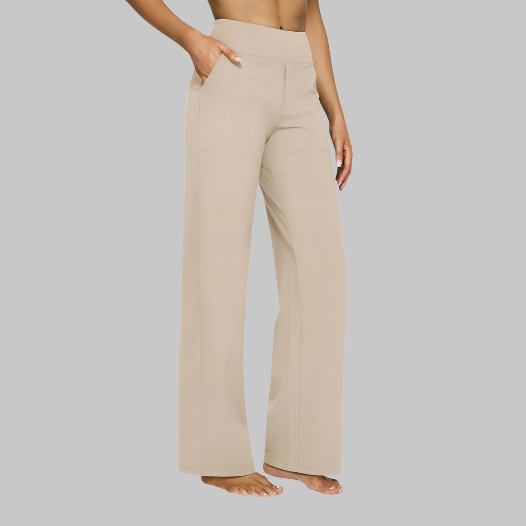 Women's Stretchy Pants Comfort Fit Casual Trousers 4