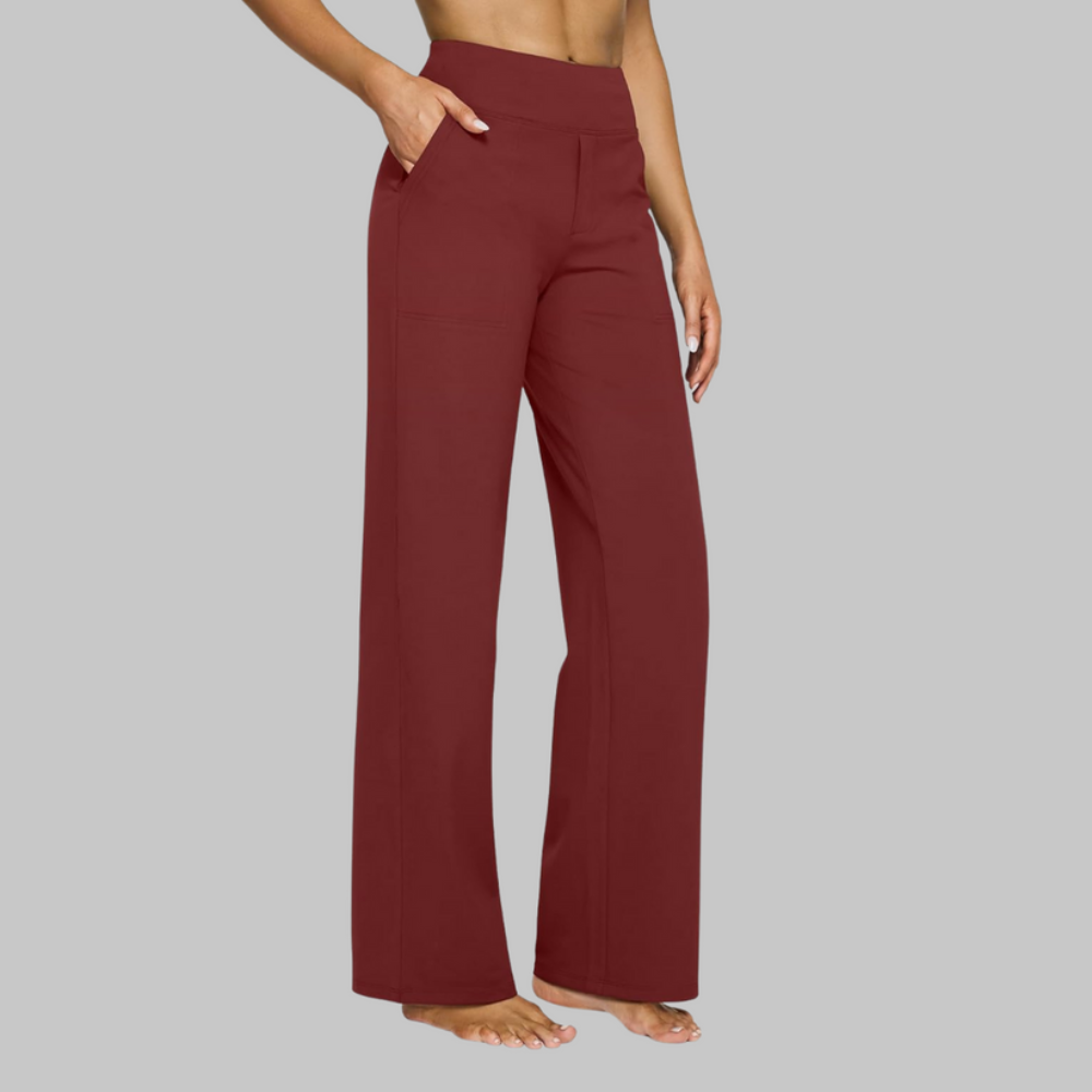 Women's Stretchy Pants Comfort Fit Casual Trousers 8