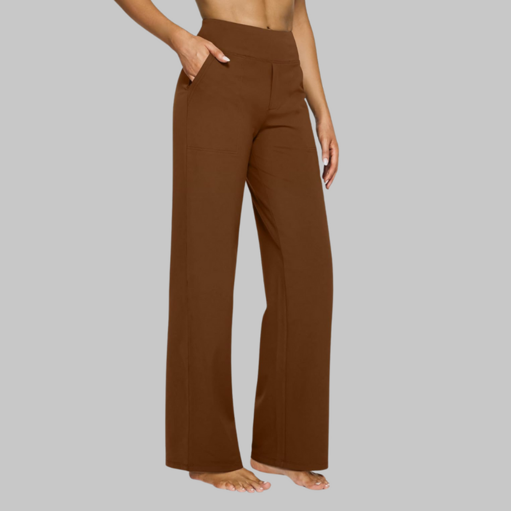 Women's Stretchy Pants Comfort Fit Casual Trousers 9