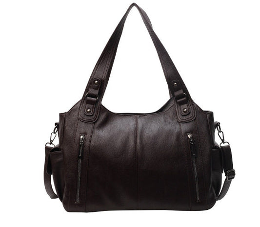 Women’s Structured Handbag with Interior Compartments 0