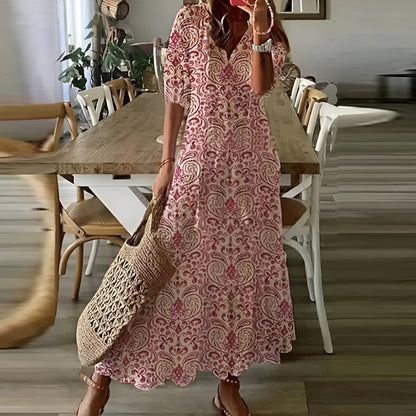 Women's Summer Dress Boho Vintage | Floral Dress 4