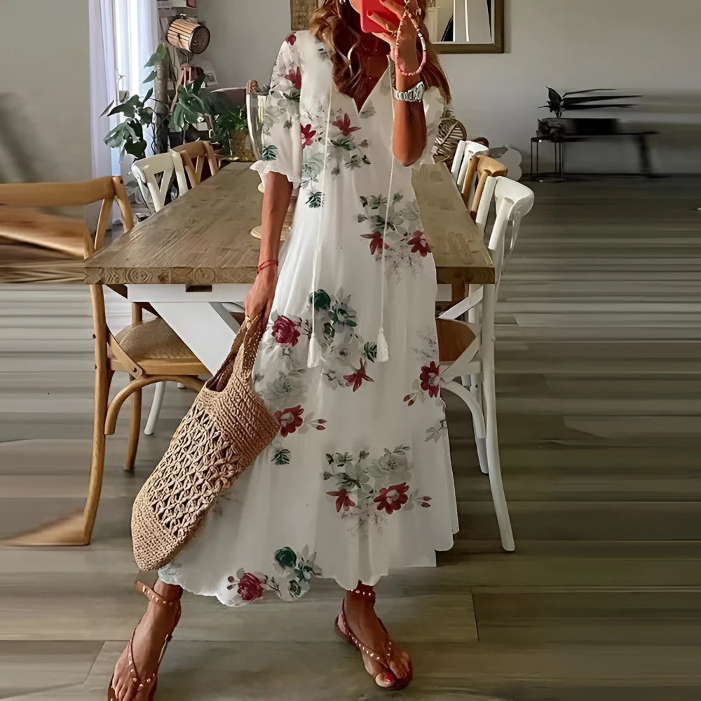 Women's Summer Dress Boho Vintage | Floral Dress 7