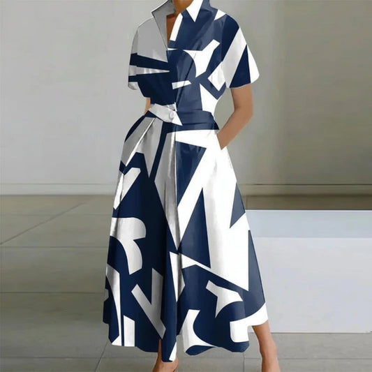 Women's Summer Dress Maxi Floral | Pleated Dress 1
