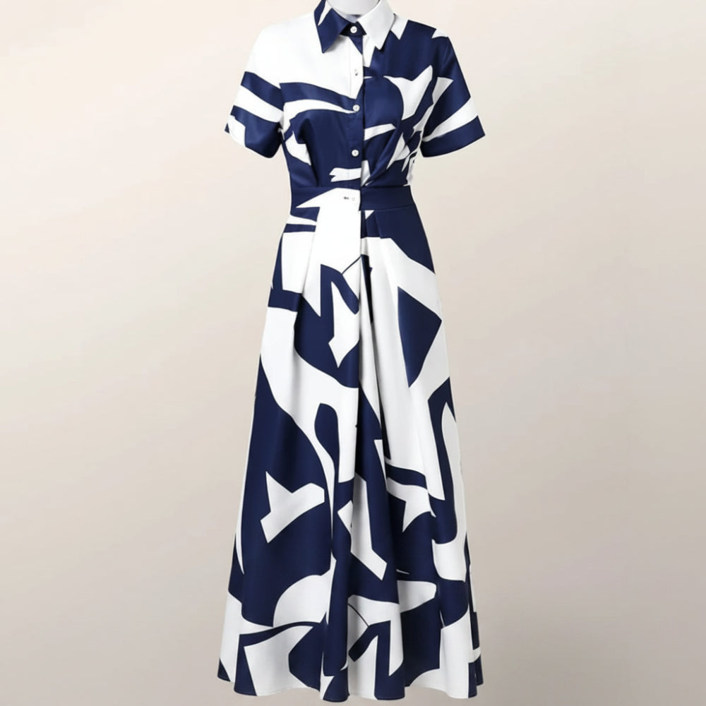 Women's Summer Dress Maxi Floral | Pleated Dress 2