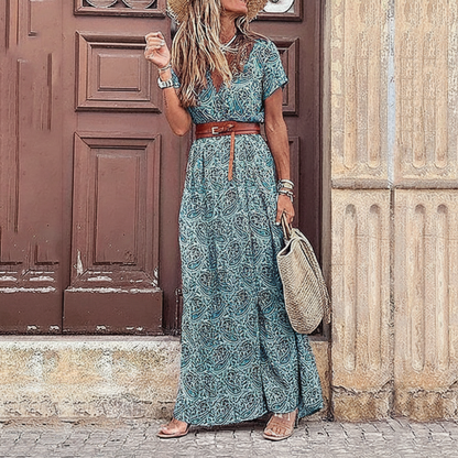 Women's Summer Dress Maxi Long Sleeve | Boho Dress 4