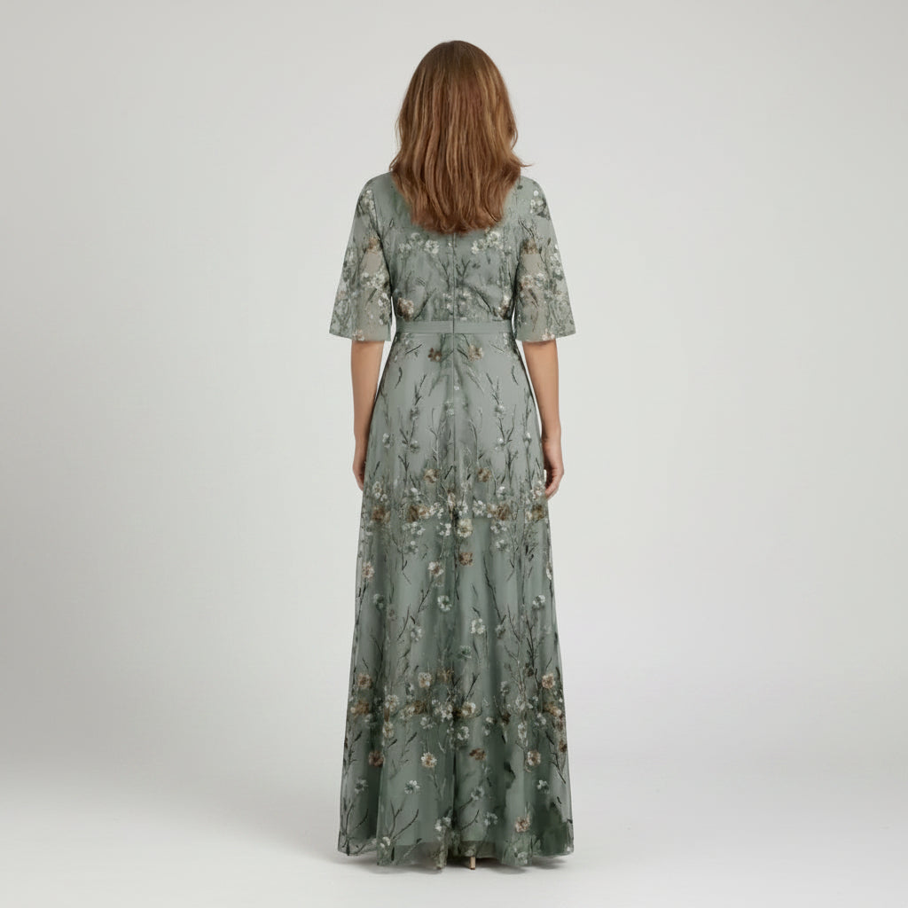 Women's Summer Dress Maxi Long Sleeve | Floral Dress 4