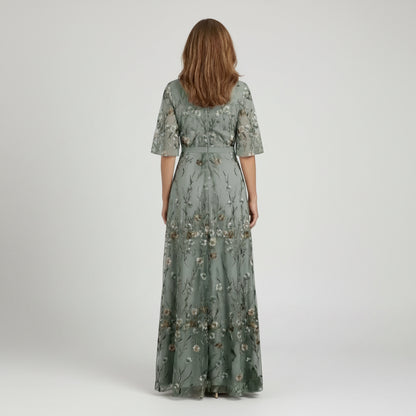 Women's Summer Dress Maxi Long Sleeve | Floral Dress 4