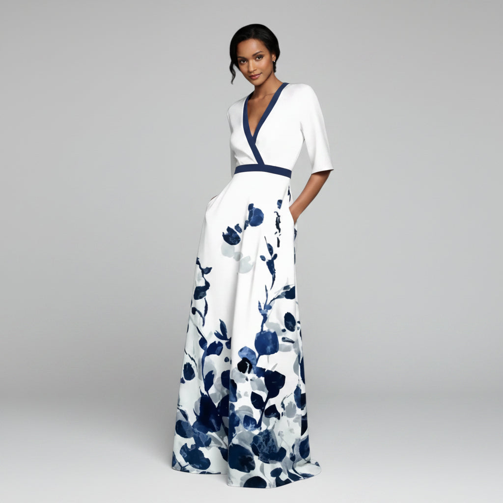 Women's Summer Dress Maxi Long Sleeve | Floral Dress 5