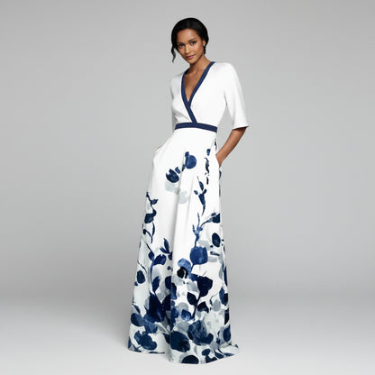 Women's Summer Dress Maxi Long Sleeve | Floral Dress 5