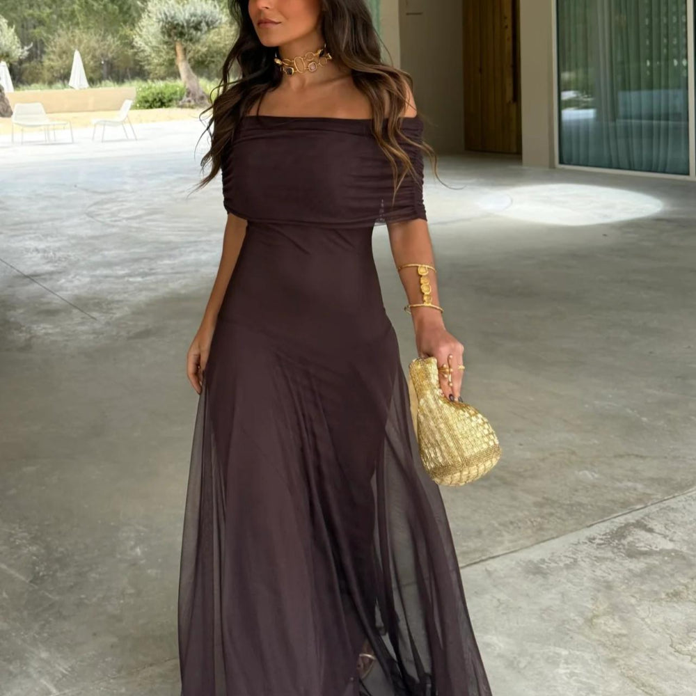 Women's Summer Dress Maxi | Off Shoulder Chiffon Dress 1