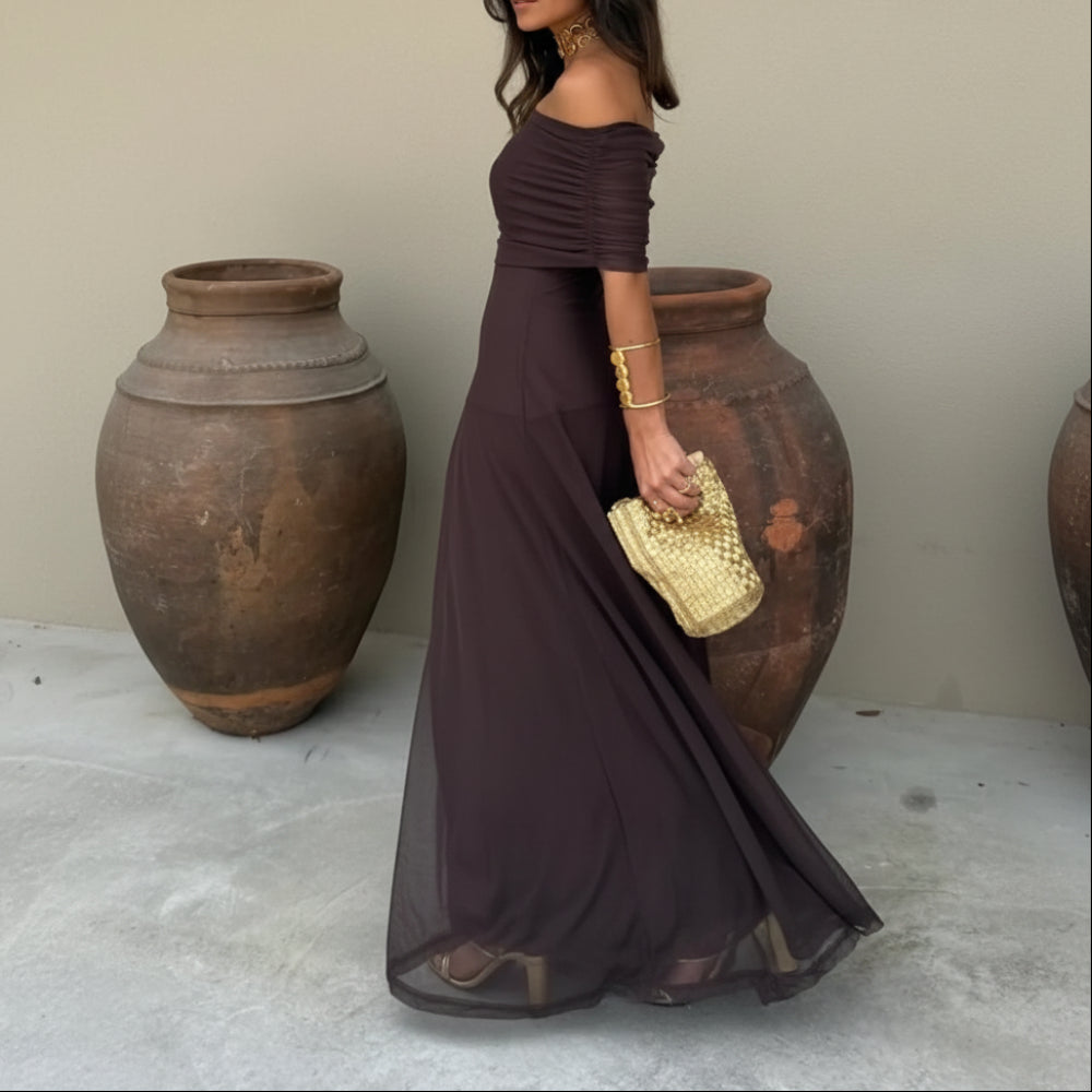 Women's Summer Dress Maxi | Off Shoulder Chiffon Dress 2
