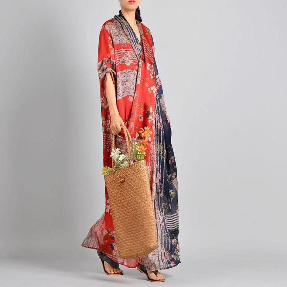 Women's Summer Dress Maxi | Spring V-Neck Dress 1