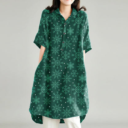 Women's Summer Dress Midi Button-Up Shirt | Casual Dress 5
