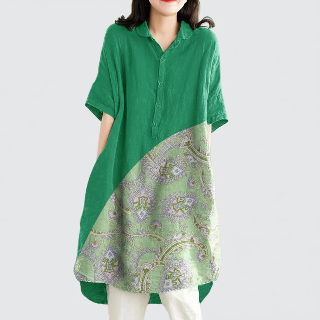 Women's Summer Dress Midi Button-Up Shirt | Casual Dress 9