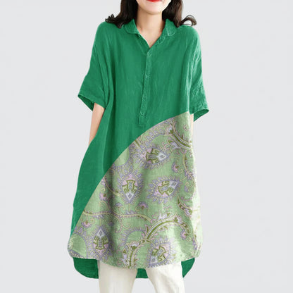 Women's Summer Dress Midi Button-Up Shirt | Casual Dress 9