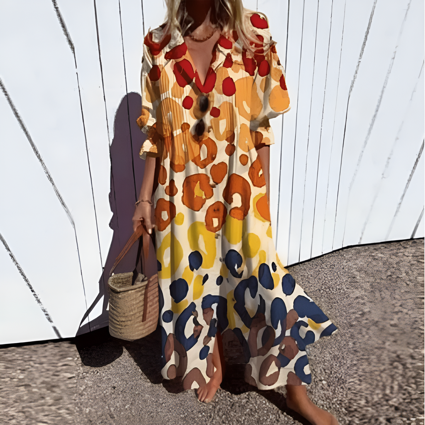 Women's Summer Dress Midi Casual Boho | Floral Dress 2