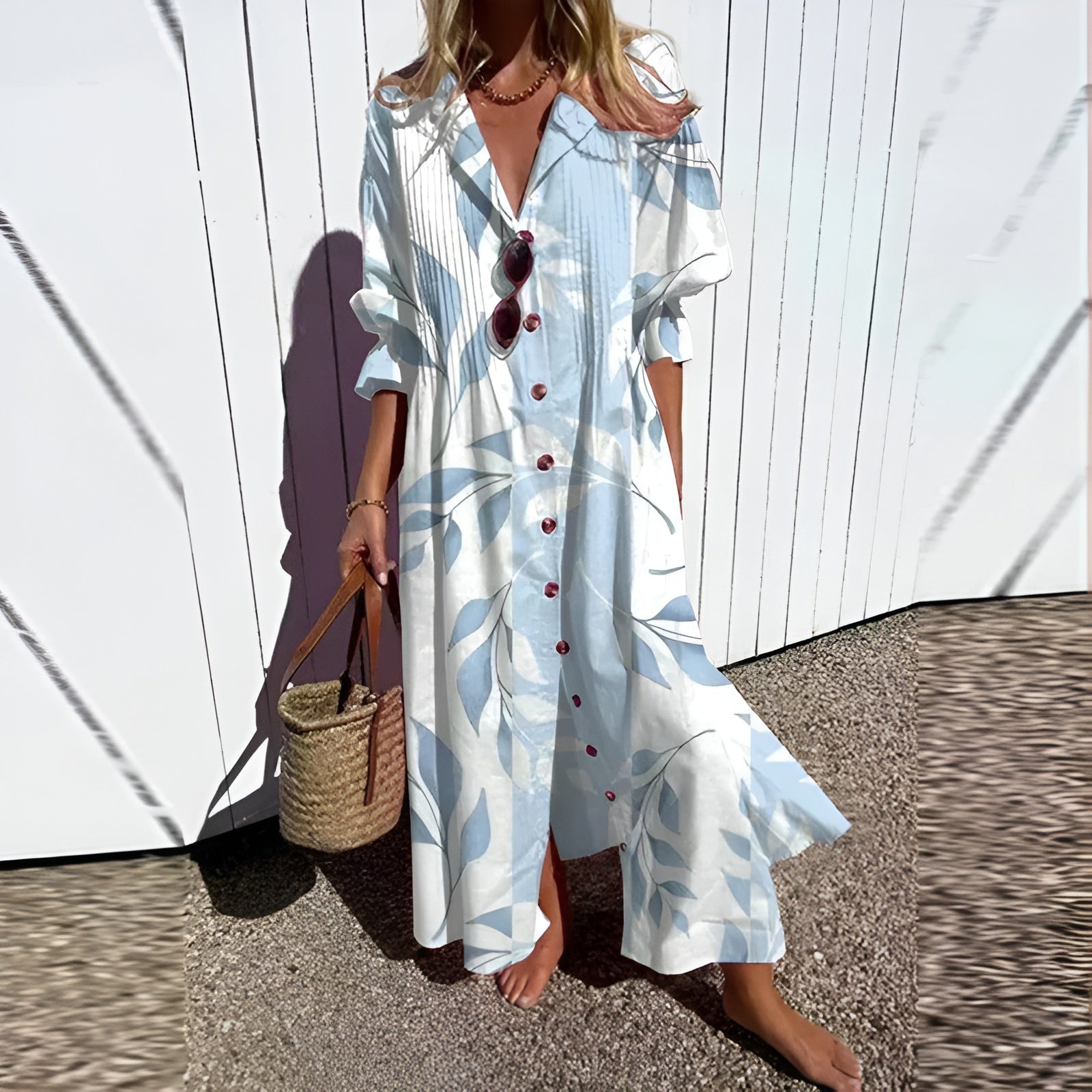 Women's Summer Dress Midi Casual Boho | Floral Dress 5