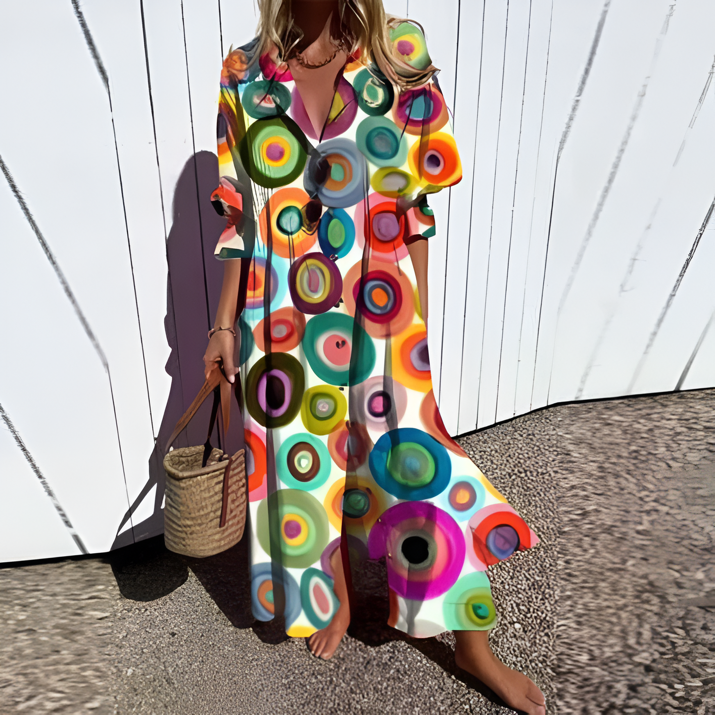 Women's Summer Dress Midi Casual Boho | Floral Dress 7