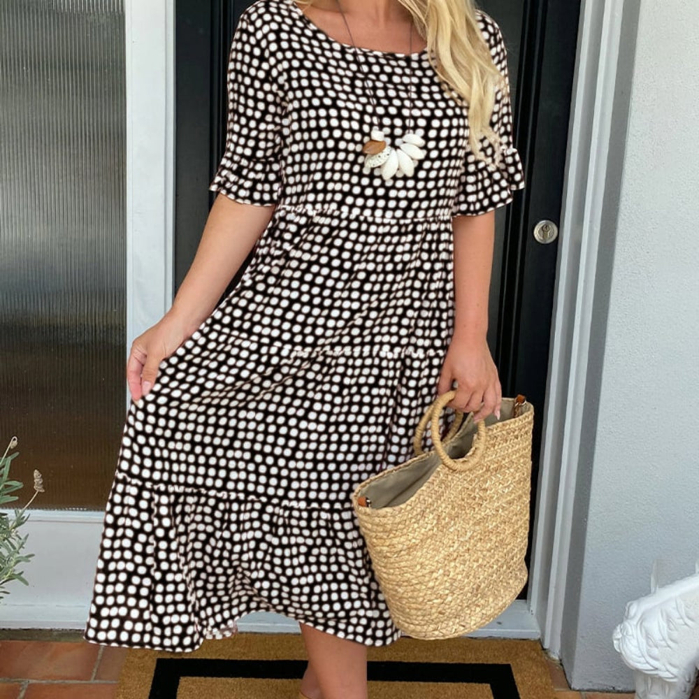 Women's Summer Dress Midi Polka Dot | Floral Dress 10