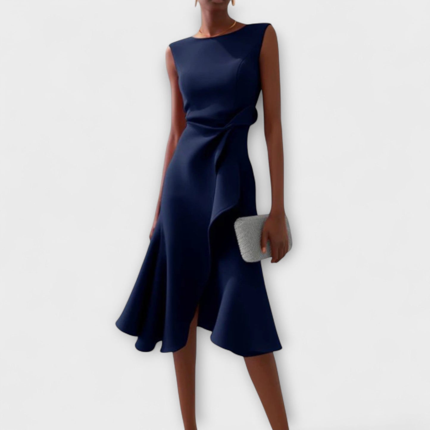 Women's Summer Dress Midi Sleeveless | Elegant Asymmetric Dress 3