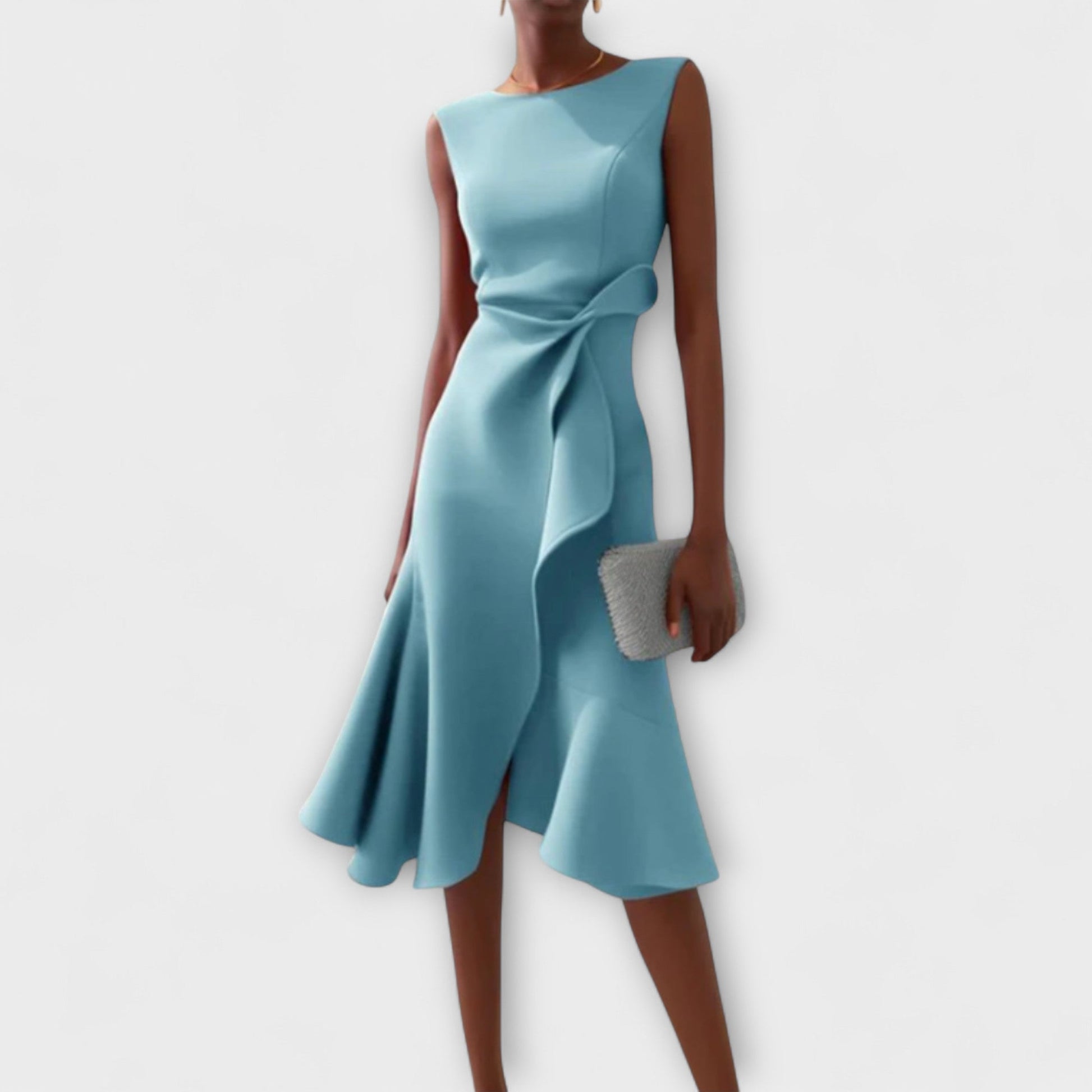 Women's Summer Dress Midi Sleeveless | Elegant Asymmetric Dress 5