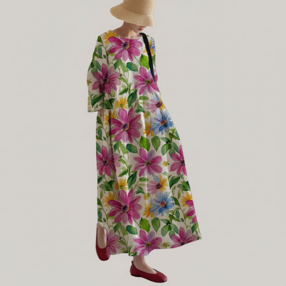 Women's Summer Dress Midi Spring | Floral Dress 6