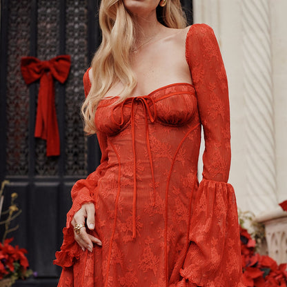 Women's Summer Dress Mini Long Sleeve | Occasion Dress 1