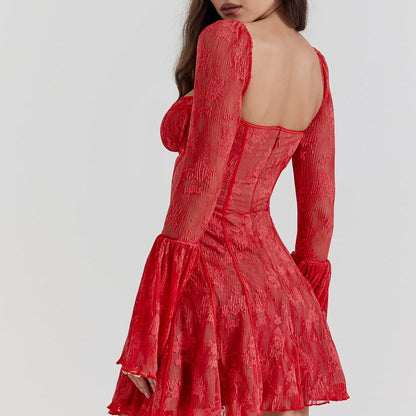 Women's Summer Dress Mini Long Sleeve | Occasion Dress 4