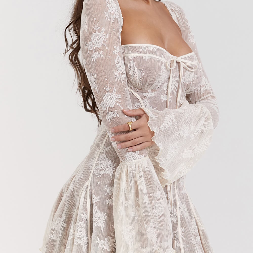 Women's Summer Dress Mini Long Sleeve | Occasion Dress 6