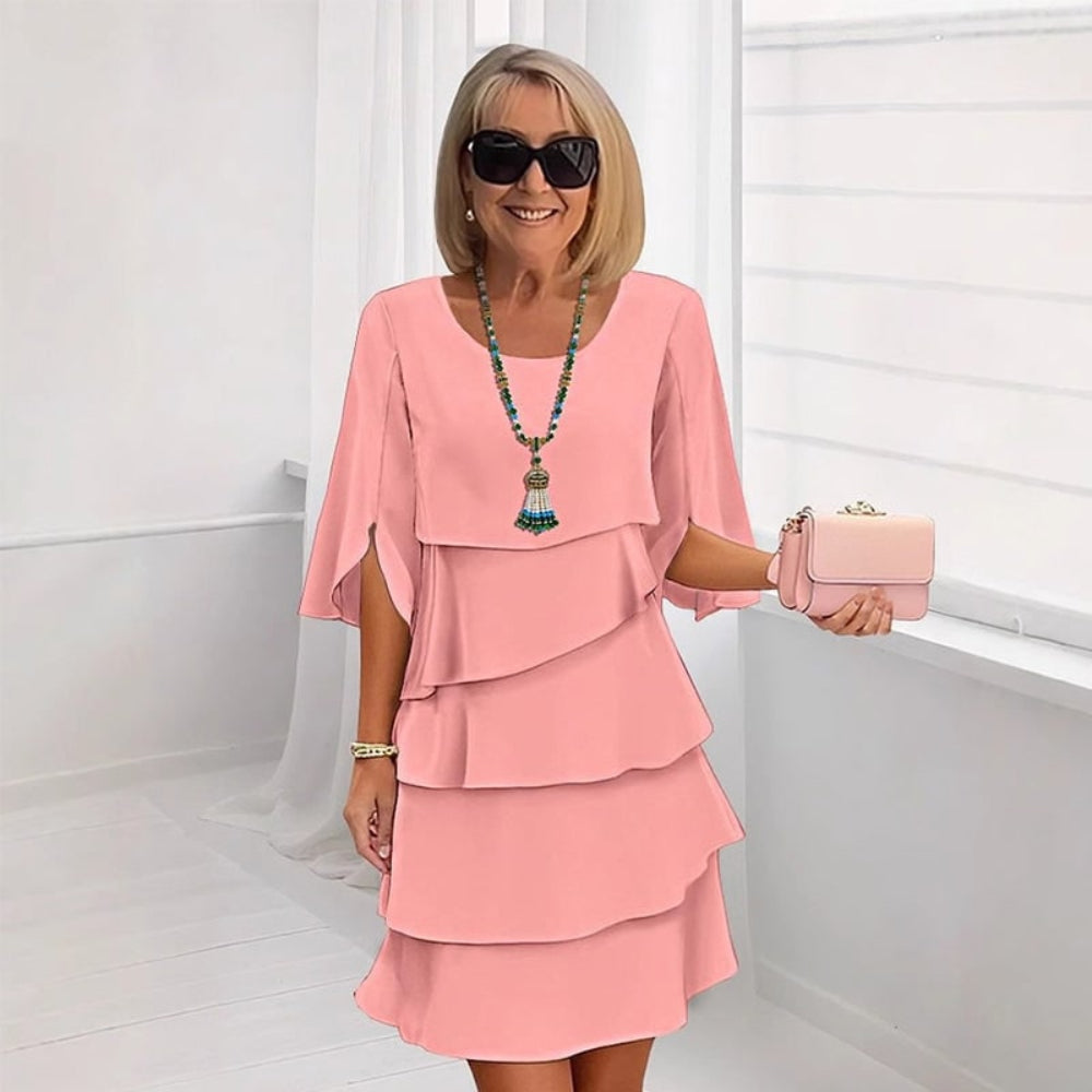 Women's Summer Dress Ruffle Sleeve | Layered Look Dress 11