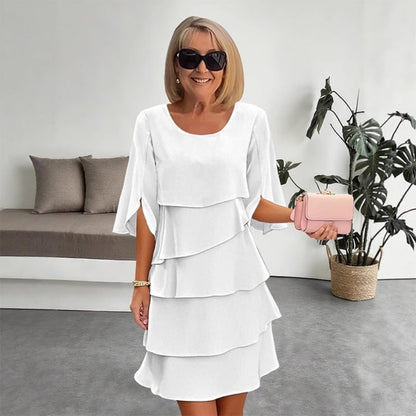 Women's Summer Dress Ruffle Sleeve | Layered Look Dress 7
