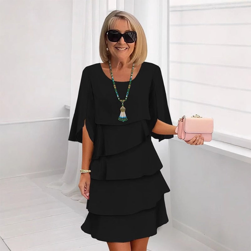 Women's Summer Dress Ruffle Sleeve | Layered Look Dress 8