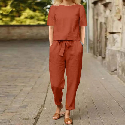 Women's Two-Piece Linen Set 7