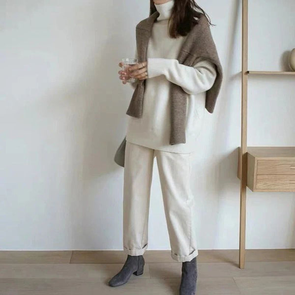 Women's Soft and Stylish Cashmere Turtleneck Jumper | Ideal for Winter