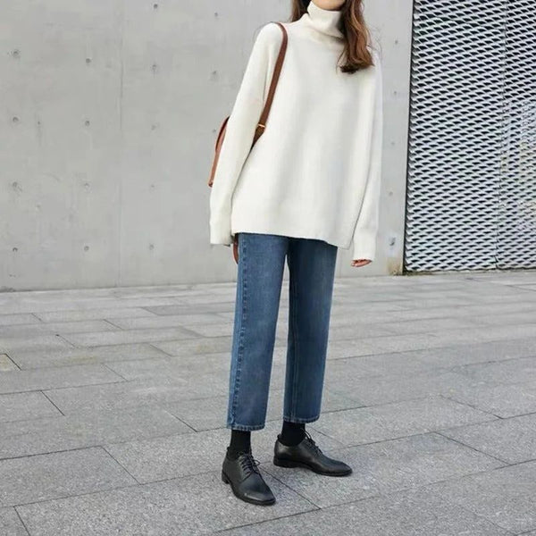 Women's Soft and Stylish Cashmere Turtleneck Jumper | Ideal for Winter