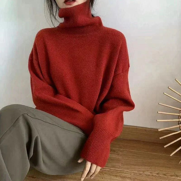 Women's Soft and Stylish Cashmere Turtleneck Jumper | Ideal for Winter