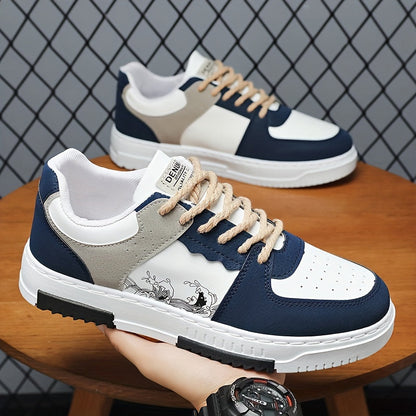 Beige, White, Blue