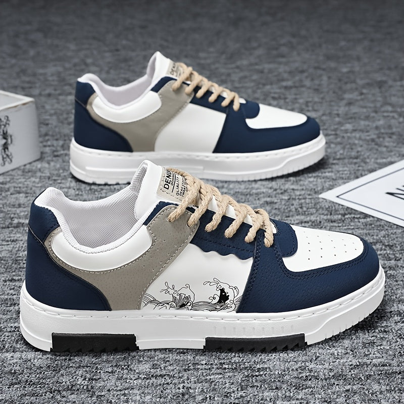 White, Beige, Blue