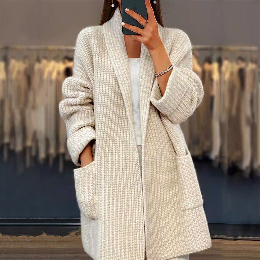 Nellie - Women's Knitted Long Cardigan