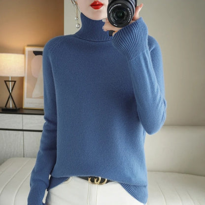 Women's Turtleneck Knit Jumper