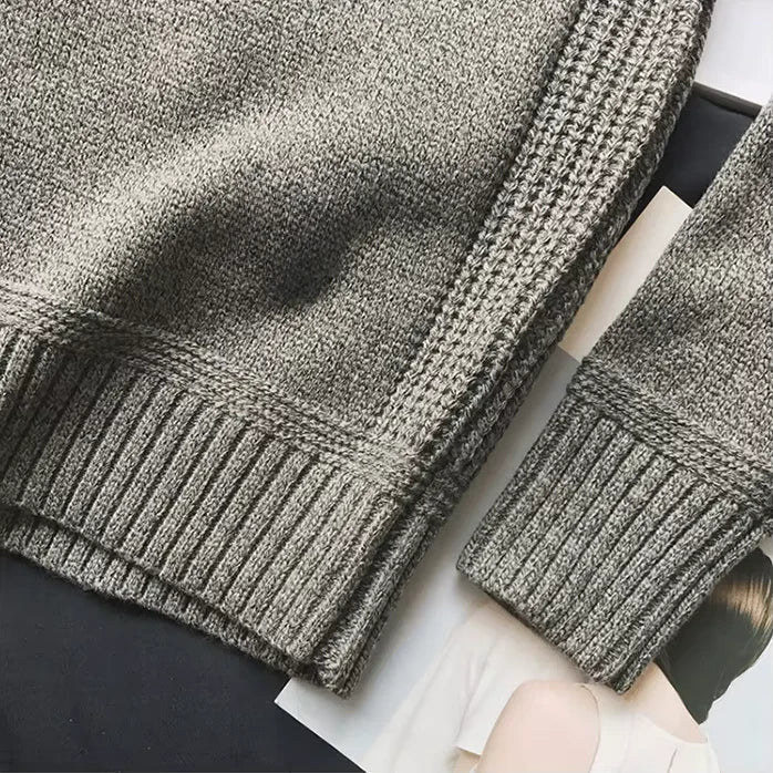 Men's Stylish Warm Cashmere Jumper with Elbow Padding | Ideal for Winter