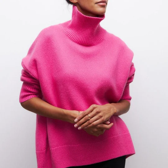 Carmen - Oversized Cashmere Turtleneck Jumper | Ideal for Winter