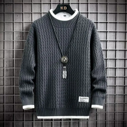 Men's Knitted Cashmere Jumper with Soft Touch | Ideal for Winter