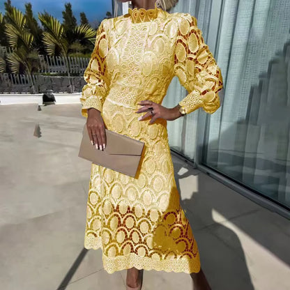 Women's Lace Dress with Intricate Details