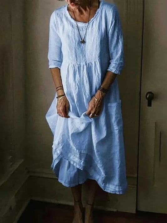 Women's Airy Lightweight Summer Dress with Relaxed Fit