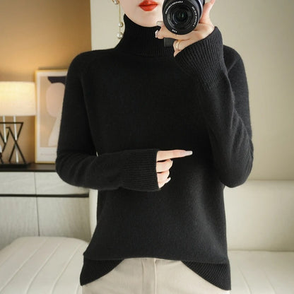 Women's Turtleneck Knit Jumper