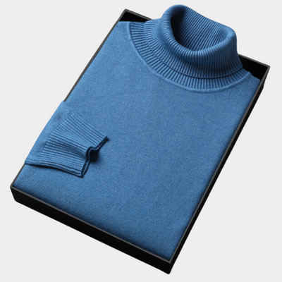 Classic Knitted Turtleneck Sweater for Men